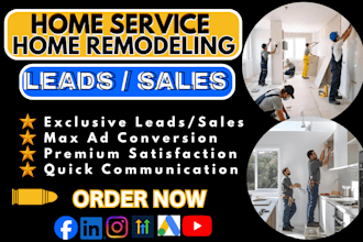 high quality home remodeling leads, home improvement leads, renovation leads