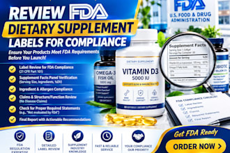 review fda dietary supplement labels for compliance