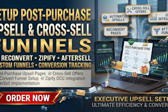 shopify post purchase upsell and crosssell funnel via reconvert zipify aftersell