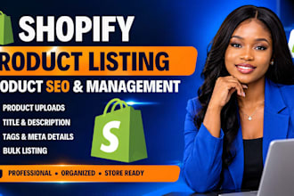 shopify product manager product seo optimization product listing shopify expert