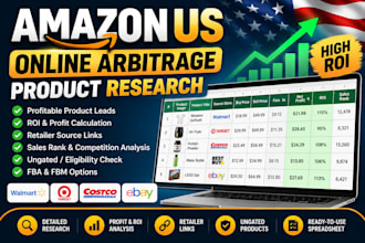 amazon US online arbitrage products with ROI analysis