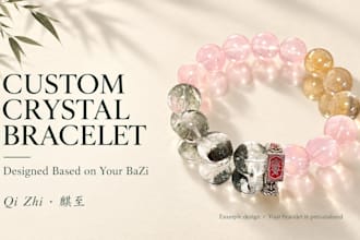 design a personalized crystal bracelet based on your bazi