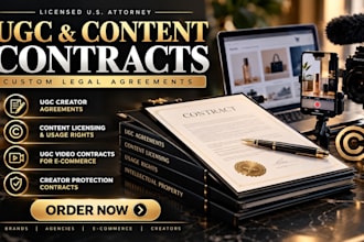 draft an ironclad ugc contract specially tailored to protect ugc creators