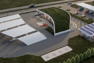 design professional gas station, fuel station,ev charging station layouts,store