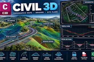 create topographic maps and contour plans in civil 3d