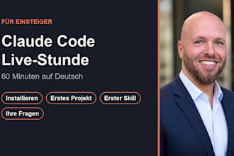 teach you claude code in a live 1 hour call in german, for beginners