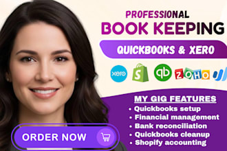 do bookkeeping, accounting cleanup using quickbooks online, wave, xero and excel