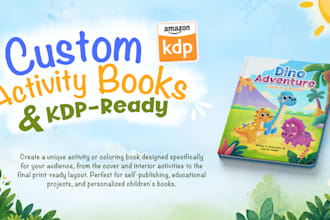 create kid activity books and coloring books for amazon KDP