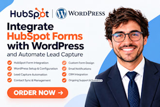 integrate hubspot forms with wordpress and automate lead capture