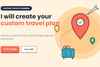 create a custom travel itinerary and trip plan for your holiday
