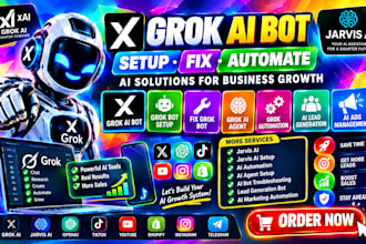 fix grok bot setup ai lead generation ads managements jarvis ai  grok automation