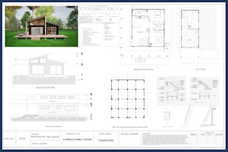 create city permit plans, architectural drawings, and 2d floor plans