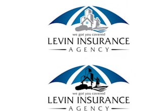 create professional business, insurance, financial logo