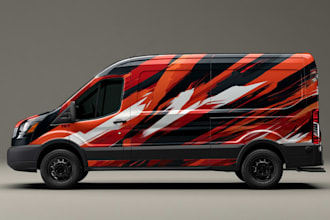 create a bold racing livery and motorsport graphics design