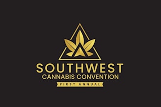 design hemp cbd cannabis convention logo