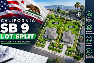 draft california sb 9 urban lot split and parcel plans