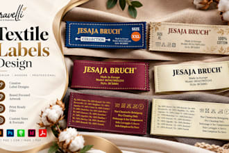 design professional clothing labels and woven garment tags