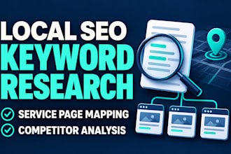 research local SEO keywords and map them to your service pages