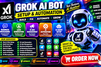 build grok bot for your bussiness massaging grok ai setup lead generation ai ads