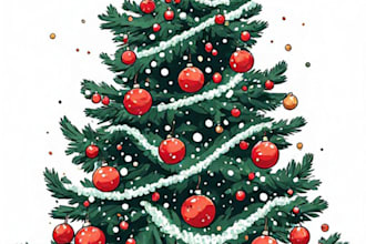 illustrate beautiful festive holiday cards