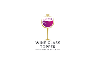 design fabulous wine glass topper logo