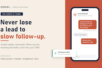 set up a real estate CRM with automated lead follow up