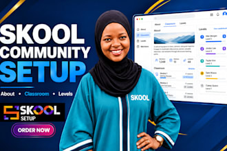skool community setup skool online community manager skool community skool setup
