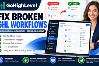 fix gohighlevel broken workflows triggers and CRM automation errors