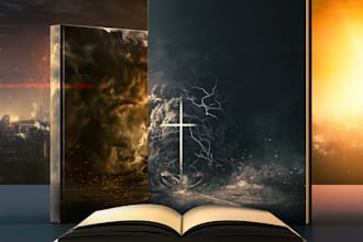 design christian book cover, paperback book cover design