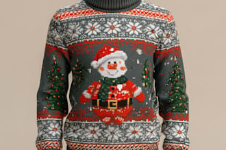 do ugly christmas t shirt and svg design bundle