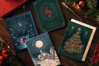 design a christmas holiday card