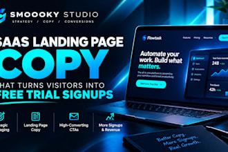 write saas landing page copy