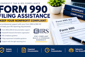 help with nonprofit form 990 and form 990 ez filing