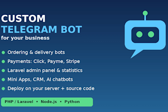 build a custom telegram bot for your business