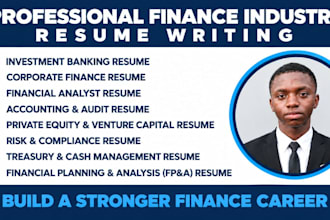 write finance resume, banking CV, fintech compliance, risk resume and cv