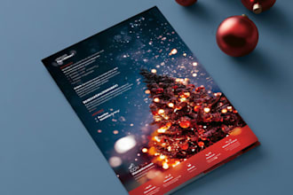 design amazing christmas flyer