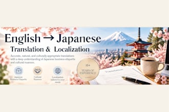translate and localize english into natural japanese