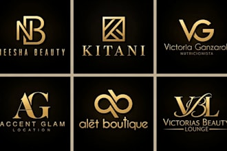 design awesome monogram logo with initials letter