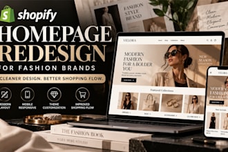 shopify homepage redesign for fashion brands seeking a cleaner storefront design