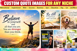 design custom motivational and inspirational quote images