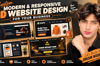 create modern 3d websites with animations