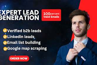 do b2b lead generation, email list building, linkedin leads, sales leads