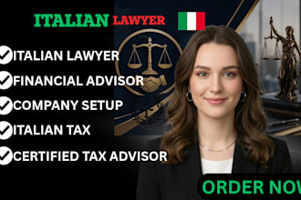 be italian lawyer to consult on immigration, visa law, italian tax, legal advise