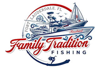 design a professional boat logo for your marine