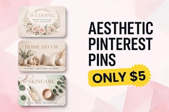 design aesthetic pinterest pin that get clicks and sale