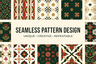 create unique seamless and decorative patterns