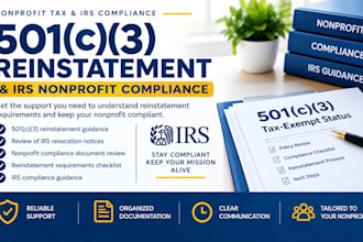 help with 501c3 reinstatement and irs nonprofit compliance