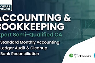 be your expert accountant and do books cleanup