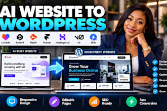 convert ai website, lovable, base44, replit, framer, hostinger ai to wordpress