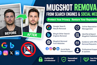 remove mugshots from search engine and social media